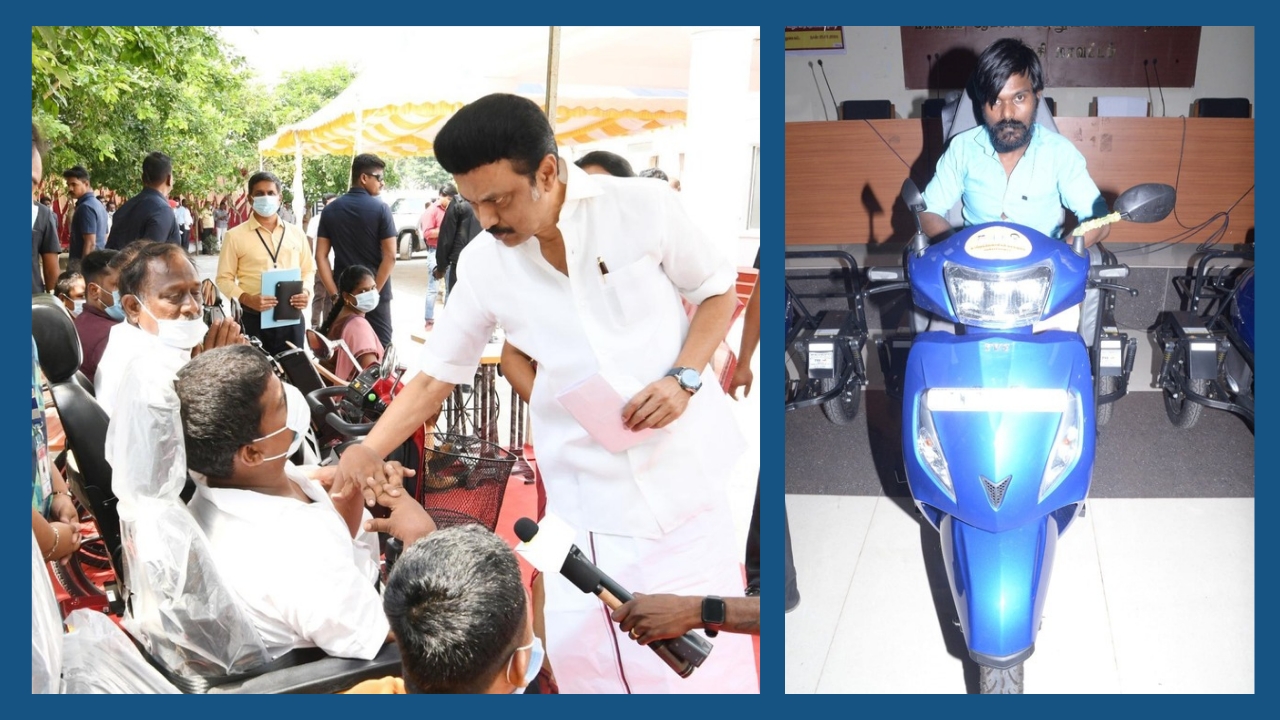 மாற்றுத்திறனாளிகள் மனதில் மகிழ்ச்சியை விதைத்த மகத்தான திட்டங்கள்; மனிதநேயமிக்க முதல்வருக்கு மகிழ்ச்சியுடன் நன்றி தெரிவித்த தென்காசி மாவட்ட பயனாளிகள்..