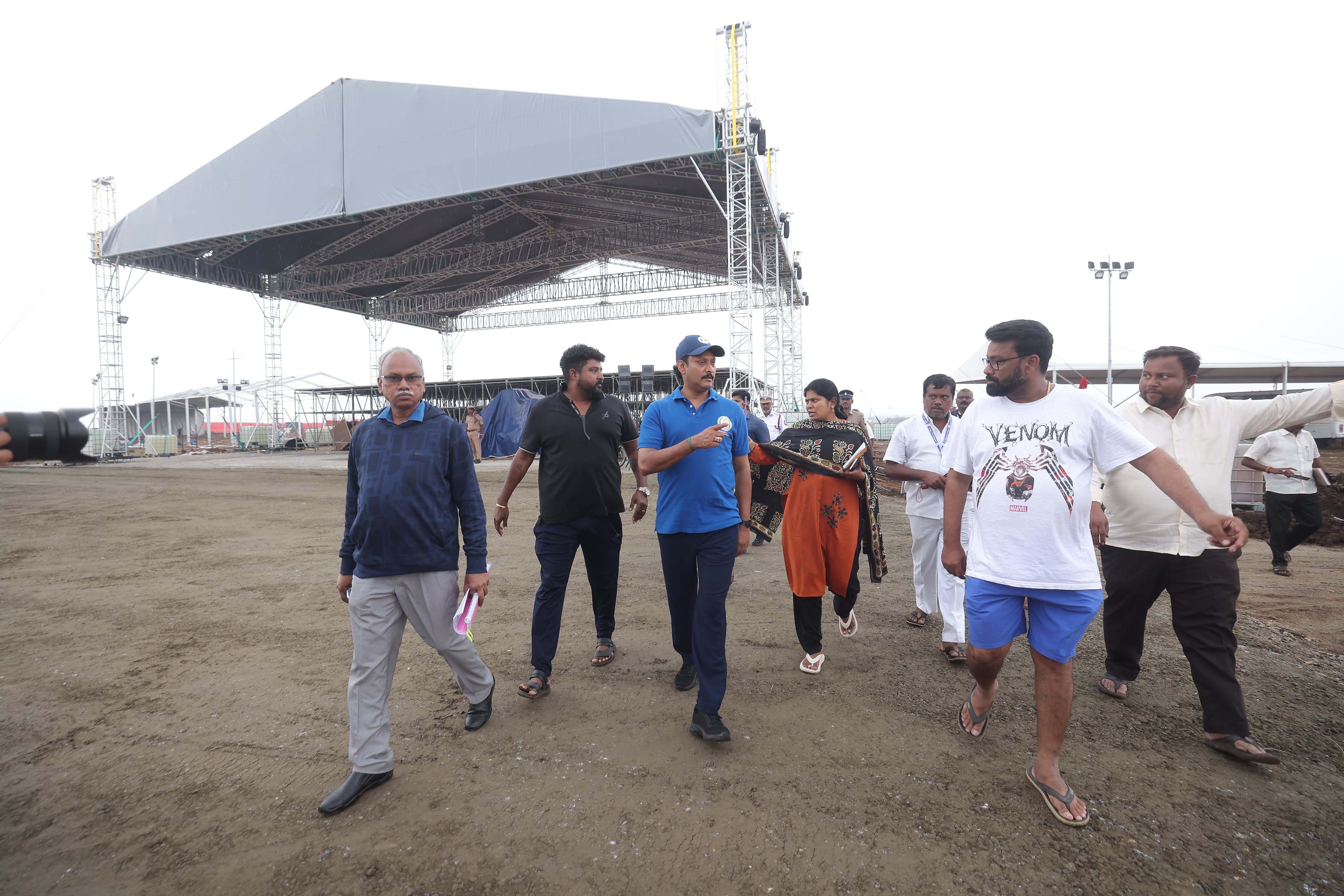 திருச்சி மணப்பாறை சிப்காட் வளாகத்தில் பாரத சாரண சாரணியர் வைர விழா நடக்கும் வளாகத்தை ஆய்வு செய்த அமைச்சர் அன்பில் மகேஷ்.!