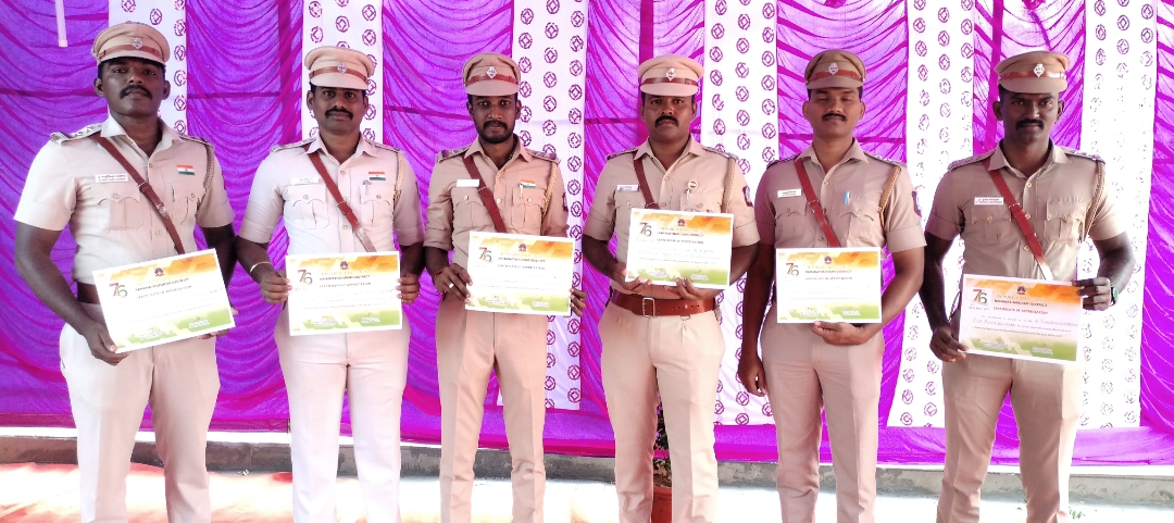 ராமநாதபுரத்தில் சிறப்பாக பணியாற்றிய சார்பு ஆய்வாளருக்கு பாராட்டுச் சான்றிதழ்.!