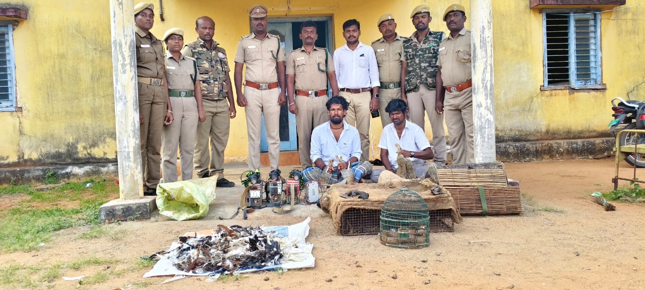 வன உயிரினங்களை வேட்டையாடியவர் கைது.! 