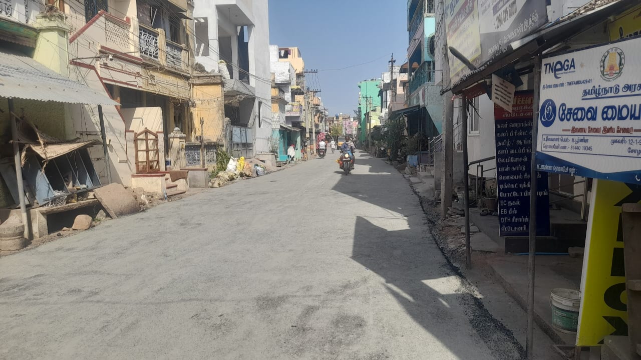 சோழவந்தான் ஜெனகை மாரியம்மன் கோவில் வைகாசி திருவிழா பால்குடம் அக்னி சட்டி எடுத்து வரும் பகுதிகள் சீரமைப்பு