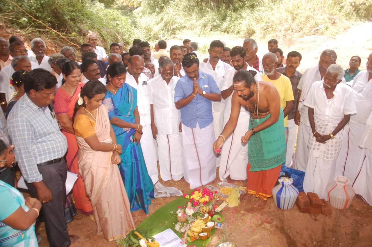 புதிய பாலம் கட்ட பூமி பூஜை