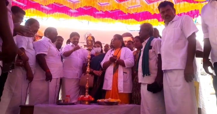 விக்கிரமங்கலம் ஊராட்சியில் நலம் காக்கும் ஸ்டாலின் மருத்துவ முகாம் தெற்கு மாவட்ட செயலாளர் மணிமாறன் துவக்கி வைத்தார்