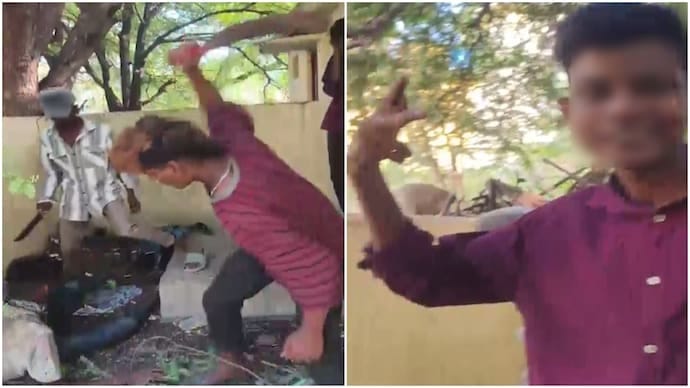 வாலிபரை சரமாரியாக வெட்டிய சிறுவர்கள் ‘ரீல்ஸ்’ வீடியோ மூலம் போலீசாரிடம் சிக்கினர்.