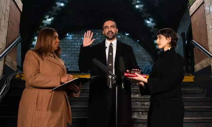 குர்ஆன் மீது உறுதிமொழி எடுத்து நியூயார்க் மேயர் ஆனார் மம்தானி..